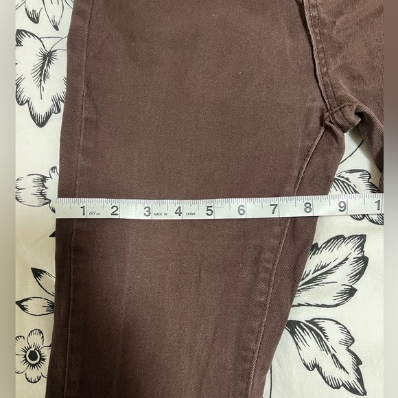 Khaki/Tan Flare Jeans - Picture 5 of 7